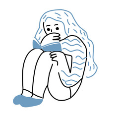 people reading vector illustration