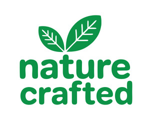 Fototapeta premium Nature Crafted Leaf Logo Design