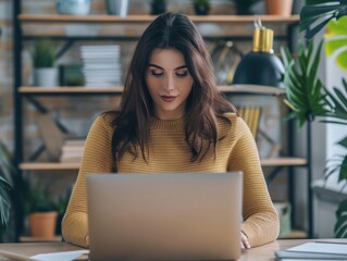 Engaging with loved ones through digital communication amidst a cozy workspace atmosphere