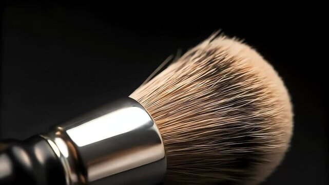 make up brushes isolated on black