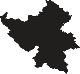 Azerbaijan black map silhouette vector style with white background