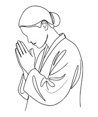 Person praying