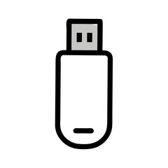 USB drive icons, vector .white background