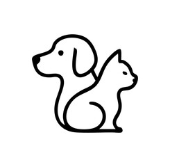 Dog and Cat Pet Shop Logo
