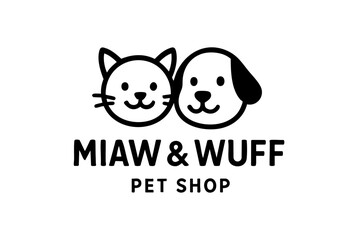 Dog and Cat Pet Shop Logo