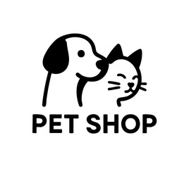 Dog and Cat Pet Shop Logo