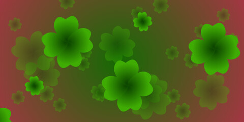 Fototapeta premium abstract background with green leaves