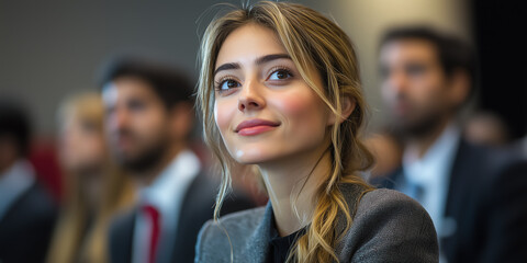 Formal certification ceremony honoring employees� professional development achievements in a prestigious corporate event setting