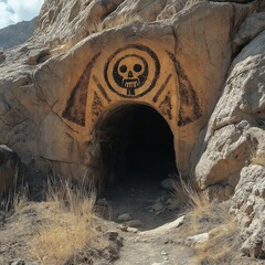 ancient cave in the mountains