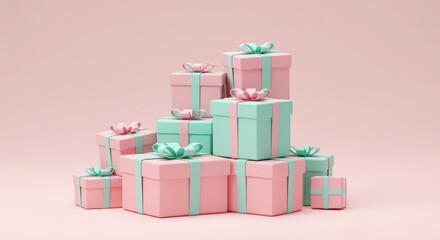 Obraz premium Stack of Gift Boxes