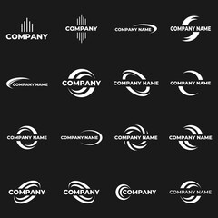 generic logo design collection,generic circle logo design,business logo,vector,symbol,company logo,background,emblem,swirl,infinity,circular