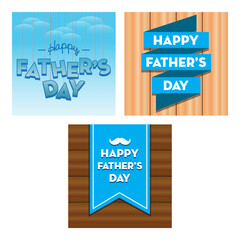 fathers day background vector set