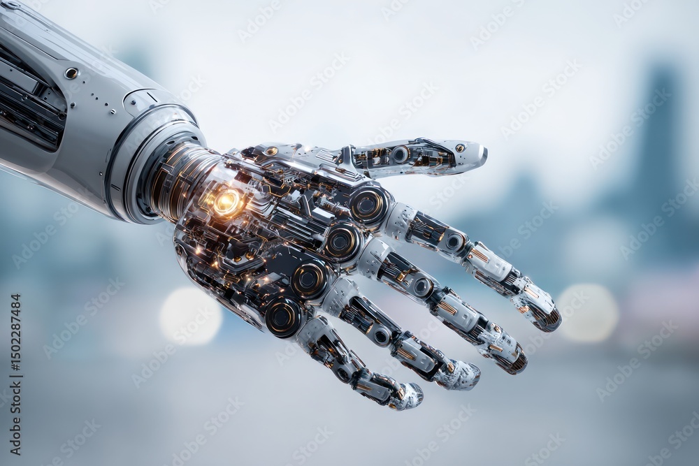 Aufkleber prosthetics with ai features, providing users with enhanced mobility and support for everyday tasks.