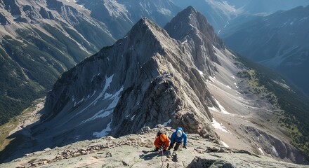 Mountain Climbing Adventure on Rocky Peak