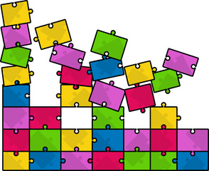 Puzzle Jigsaw Border Illustration