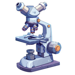 Microscope vector illustration 