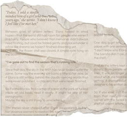 Ripped Newspaper vintage. Torn pieces of newspaper realistic texture for journal, collage, banner, poster, 90s design