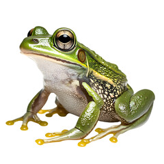 Obraz premium Common Water Frog in front of a white background. Ai Generated Images