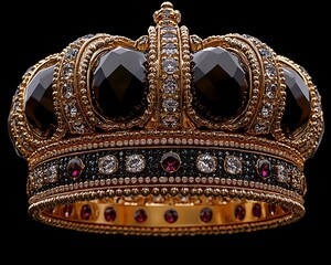Ornate golden crown with jewels