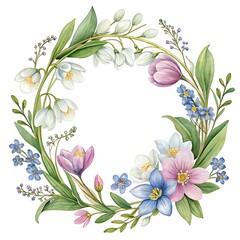 Obraz premium abstract floral frame