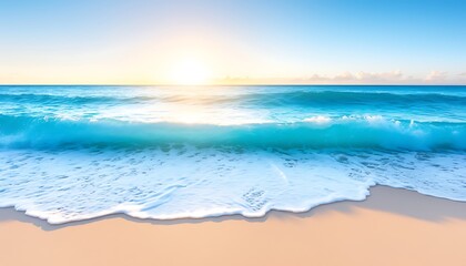 Tropical Sunrise Beach Scene