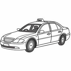 taxi icons, vector .white background