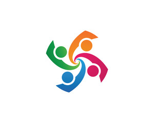 Community people care logo and symbols template..