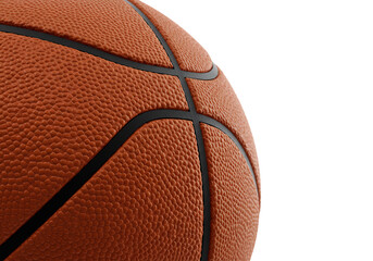 Fototapeta premium Close-up of a Classic Orange Basketball Texture, Lines, and the Essence of the Game
