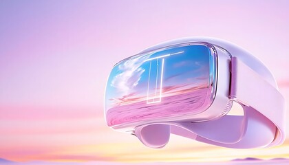 VR Headset Sunset Vision