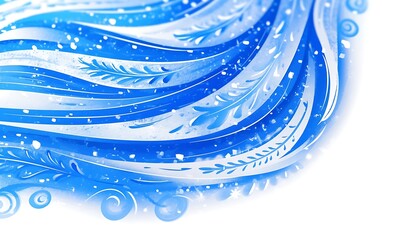 Winter Blue Wave Design