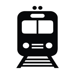 Freight Train Silhouette Graphic