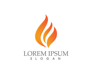 Fire flame nature logo and symbols icons template..