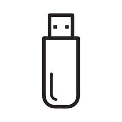 USB drive icons, vector .white background
