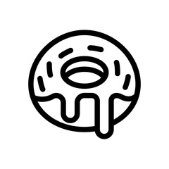 Obraz premium donuts outline style