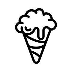ice cream outline style
