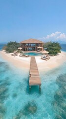 Island Villa, Ocean View, Relaxation, Tropical Getaway