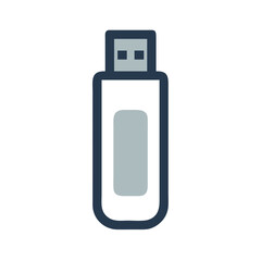 USB drive icons, vector .white background