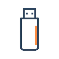USB drive icons, vector .white background