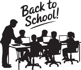 "Back to School Vector | Kids and Supplies Clipart"

"School Silhouette Bundle | Students & Classroom SVG"

"Back to School Illustration | Education Vector Set"

"Children Going to School | Backpack S