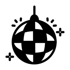 disco ball party solid style