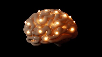 Illuminated 3D Brain Model
