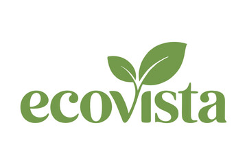 EcoVista Green Leaf Logo Design