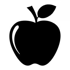 Apple Silhouette - Isolated S...