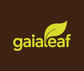 Gaialeaf Logo - Natural Leaf Design
