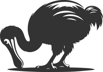 Dodo bird vector artwork drawing silhouette © LUTHFAN NAHAR LABONY
