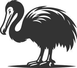 Dodo bird vector artwork drawing silhouette © LUTHFAN NAHAR LABONY