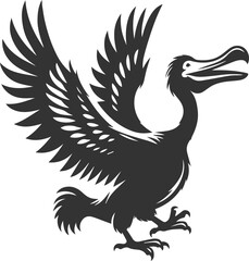 Dodo bird vector artwork drawing silhouette © LUTHFAN NAHAR LABONY