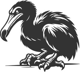Dodo bird vector artwork drawing silhouette © LUTHFAN NAHAR LABONY