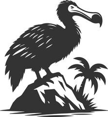 Dodo bird vector artwork drawing silhouette © LUTHFAN NAHAR LABONY
