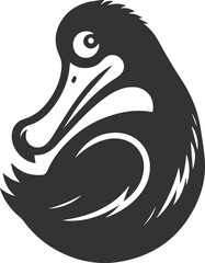 Dodo bird vector artwork drawing silhouette